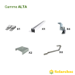 Kit ALTA pour 1er panneau solaire sur toiture tuile plate portrait / paysage