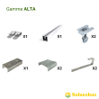 Kit ALTA pour panneau(x) solaire(s) suivant(s) sur toiture ardoise portrait / paysage