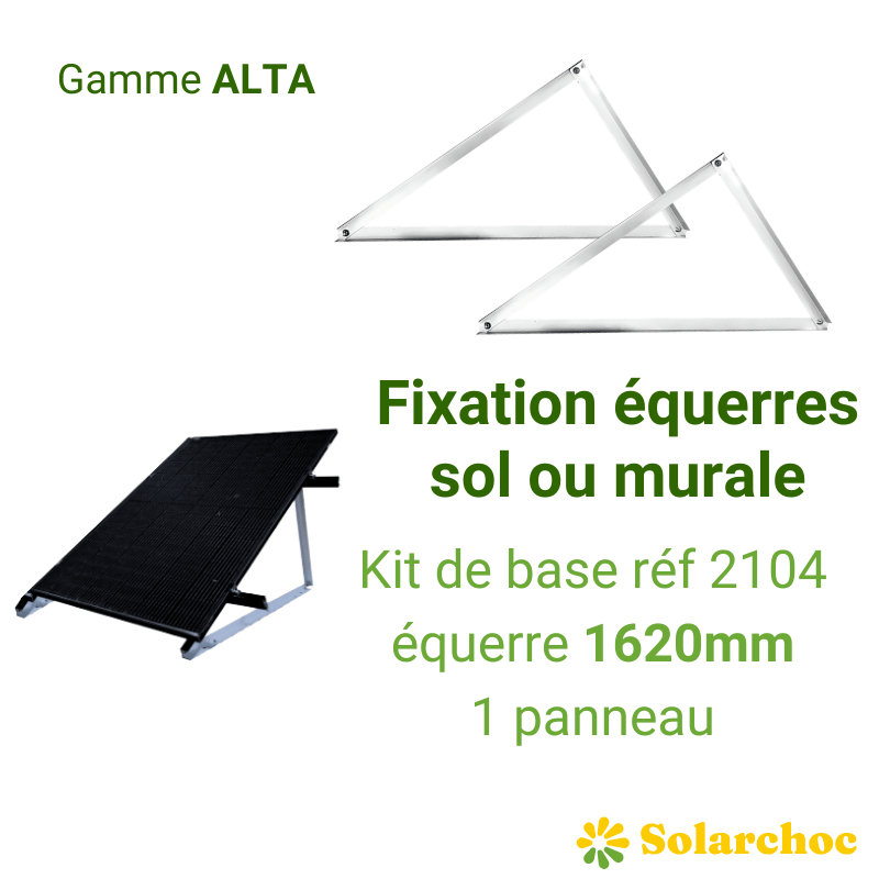 KIT  ALTA pour 1er panneau au sol sur équerres 1620mm