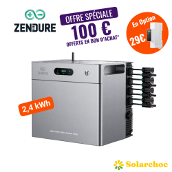 Pack 2,4 kWh SolarFlow 2400 Pro ZENDURE avec batterie intégrée