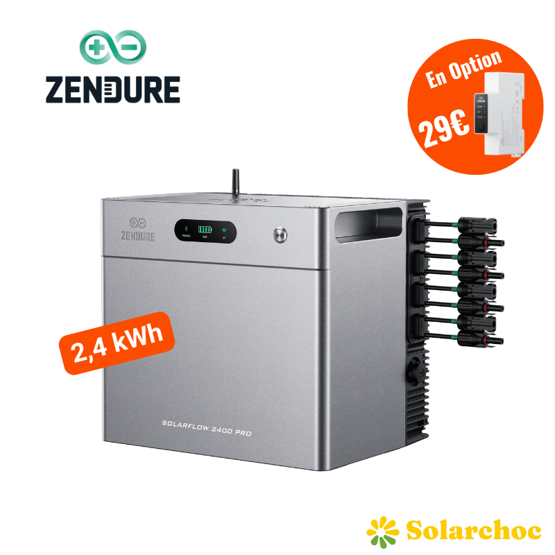 SolarFlow 2400 Pro Zendure – Stockage solaire 2400 W évolutif jusqu’à 16,8 kWh