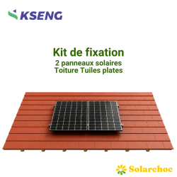 Kit de fixation KSENG 2 panneaux solaires pour toiture tuiles plates