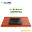 Kit de fixation KSENG 2 panneaux solaires pour toiture tuiles plates