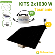 Kits solaires Plug and Play 2x1030W 4 panneaux 515W + 2 micro-onduleurs HOYMILES 1000W Tasmanie