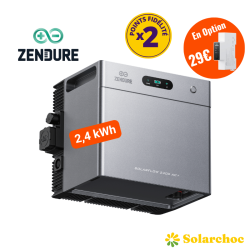 Pack SolarFlow 2400 AC+ ZENDURE avec batterie 2,4 kWh intégrée