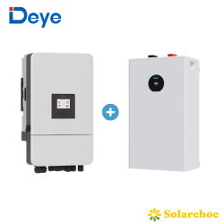Pack DEYE 16kWh Onduleur hybride 8000W SUN-8K-SG05LP3-EU-SM2 + Batterie solaire SE-F16-C Triphasé DEYE 1 - Solarchoc