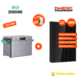 Pack 1,92kWh SolarFlow 800 PLUS ZENDURE + 2 Panneaux DMEGC 515W