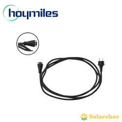 Câble secteur 5 mètres (1,5mm² - fiche prise 2P+T) pour micro onduleur HOYMILES HMS