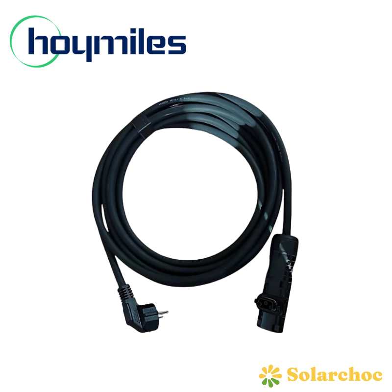 Câble secteur 10 mètres (2,5mm² - fiche prise 2P+T)  FLEX pour micro onduleur HOYMILES HMS