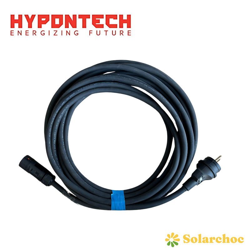 HYPONTECH HMS 800 (2,5mm² fiche prise 2P+T) Câble secteur 5 mètres pour micro onduleur