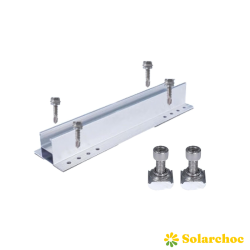 Support de fixation pour micro onduleur pour bac à lester / bac acier