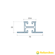 JORIS RS-R support de fixation toiture bac acier - montage portrait