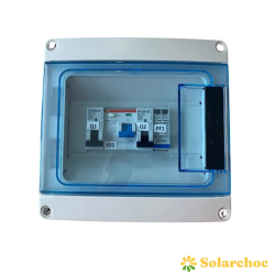 Coffret de protection AC 6 kW monophasé avec parafoudre et disjoncteur C32 TECHNIDEAL