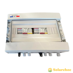 Coffret DC 600 V courant continu et parafoudre 2 entrées 2 sorties (2 x MPPT) avec fusible TECHNIDEAL