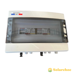 Coffret DC 600 V courant continu et parafoudre 2 entrées 2 sorties (2 x MPPT) avec fusible TECHNIDEAL