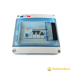 Coffret de protection AC 2 x 3 kW monophasé pour 2 onduleurs avec parafoudre TECHNIDEAL