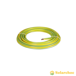 Bobine 50m de câble terre 6mm² jaune et vert H07VR