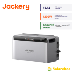 JACKERY 2,52kWh SolarVault 3 Pro Batterie solaire Plug and Play