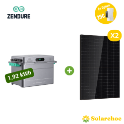 ZENDURE Pack 1,92kWh SolarFlow 800 PLUS + 2 Panneaux DMEGC 515W