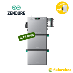 ZENDURE Pack 8,16 kWh 2400 Pro SolarFlow + 2 Batteries AB3000L Batterie Plug and Play