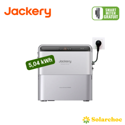 JACKERY Pack 5,04 kWh SolarVault 3 Pro Max + Batterie solaire additionnelle 2,52 kWh Batterie Plug and Play