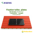 Kit de fixation KSENG 2 premiers panneaux solaires pour toiture tuiles plates pose portrait