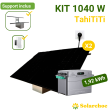 Kit solaire plug and play 1040W 2 panneaux DMEGC 520W + Solarflow 800 plus + Support TahiTITI
