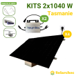 Kits solaires Plug and Play 2x1040W 4 panneaux 520W + 2 micro-onduleurs HOYMILES 1000W Tasmanie