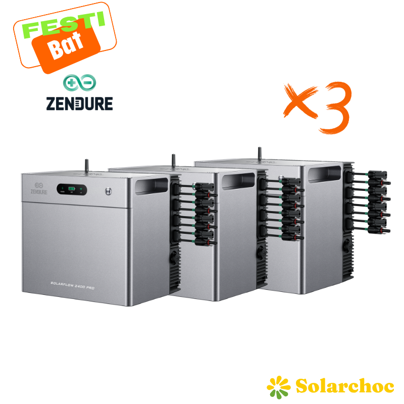SolarFlow 2400 Pro Zendure – Stockage solaire 2400 W évolutif jusqu’à 16,8 kWh