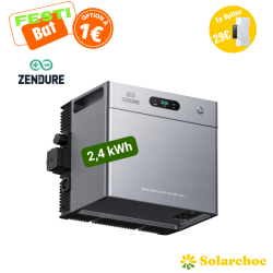 Pack SolarFlow 2400 AC+ ZENDURE avec batterie 2,4 kWh intégrée