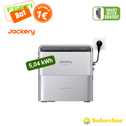 Pack 5,04 kWh Batterie Plug and Play JACKERY SolarVault 3 Pro Max + Batterie solaire additionnelle 2,52 kWh