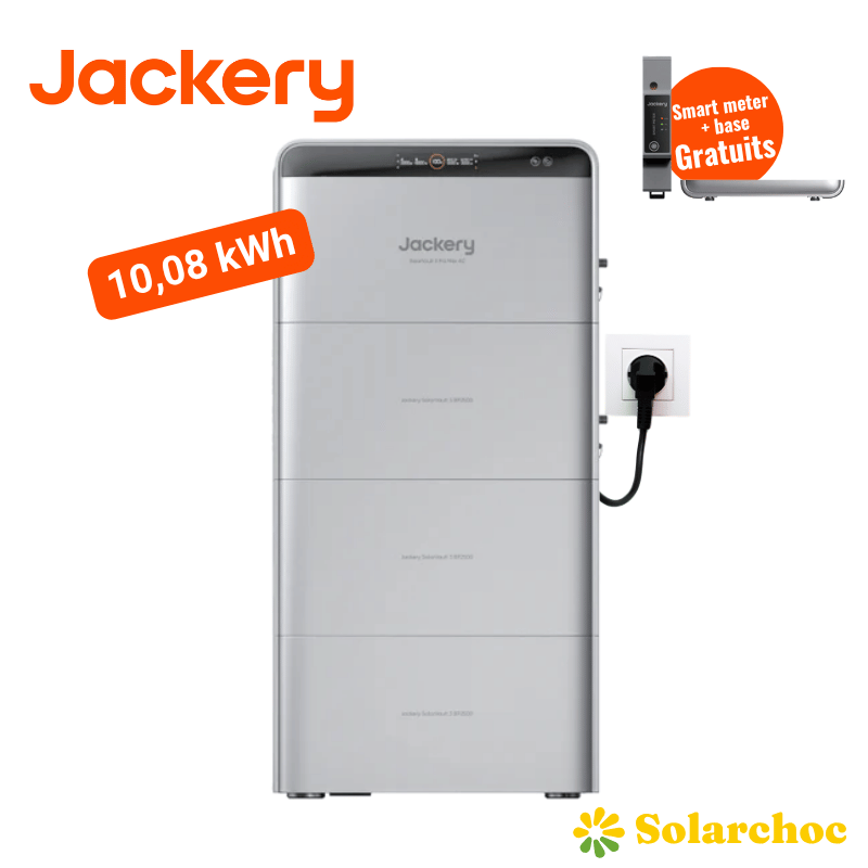 Pack 10,08kWh Batterie Plug and Play JACKERY SolarVault 3 Pro Max AC + 3 batteries BP2500
