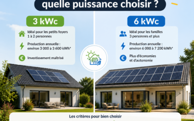 Kit solaire 3 kWc ou 6 kWc : quelle puissance choisir pour sa maison ?